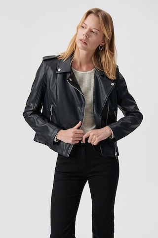 Mavi M1110221-900 Siyah Kadın Biker Ceket M1110221-900-R1534 Siyah