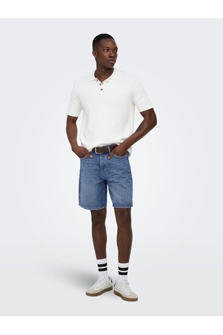 Only & Sons Onsedge Db 3223 Taı Dnm Shorts Erkek Mavi Şort - 22033223