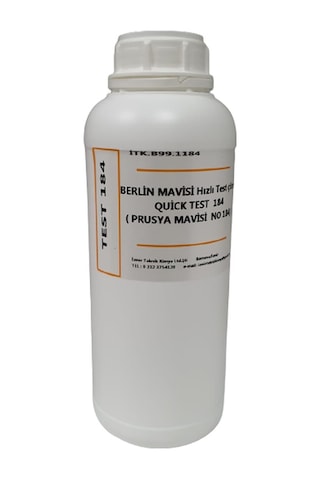 Berlin Mavisi Hızlı Test Çözeltisi Quick Test 184 -1000 Ml