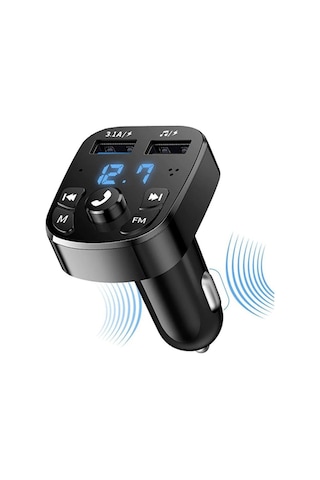 JOPUS F8 Bluetooth Araç Kiti Fm Transmitter