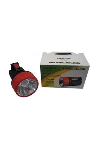 Gold Silver Gs-2621 15W 5000 Metre Mesafeli Projektör Şarjlı N11.1408 Siyah