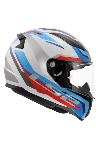 Ls2 Rapıd 2 Hyper Full Face Motosiklet Kaskı Beyaz - Mavi - Kırmızı
