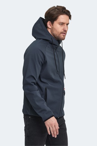 Slazenger Rangı Erkek Kapüşonlu Antrasit Mont & Kaban Antrasit