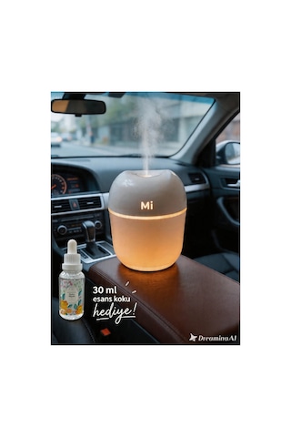 Araba Koku Difüzörü Nemlendirici 250 Ml Led Işıklı