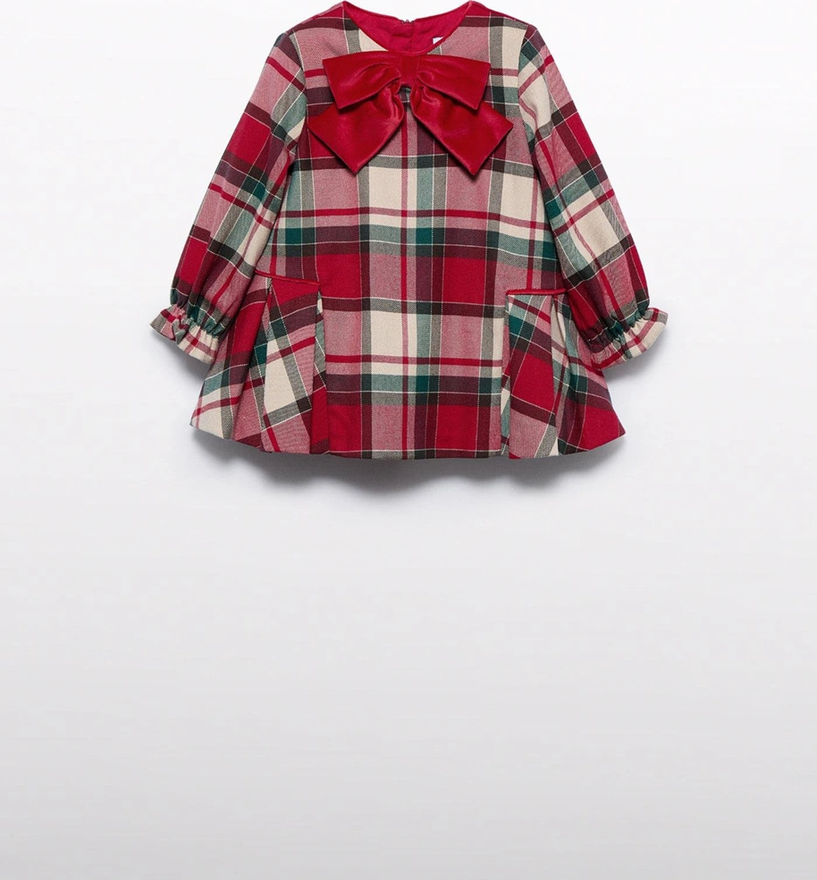 Mayoral Abel&lula Kız Bebek Ekose Elbise Kırmızı