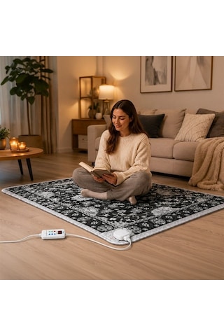 Ty-1 2 859w 100x200cm Isıtmalı Pad Halı - Dijital Termostatlı Karbon Kristal Teknolojisi