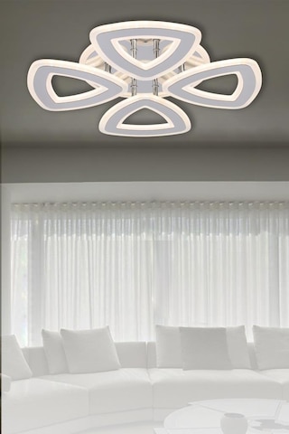 Eray Aydınlatma 3264-4 Krom Kumandalı Led Avize Krom