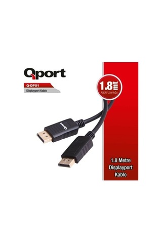 Qport Q-dp01 1.8m Dısplay Port Kablo