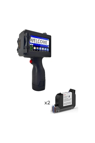 Dcjet Taşınabilir Kodlama Yazıcısı - Kodlama Cihazı - 2 Kartuş - Solvent Bazlı Kartuş
