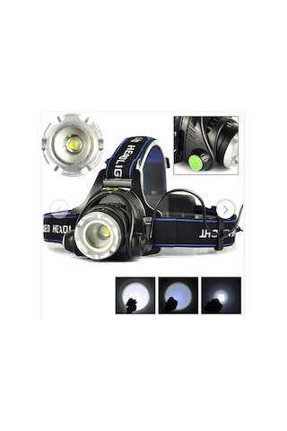 Boruit Led Kafa Feneri 2000lm Xm-l T6 2000 Lumens 3 Modlu Çok Renkli