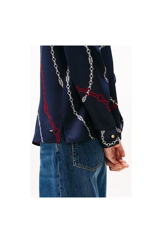 Tommy Hilfiger Kadın Gömlek Lacivert