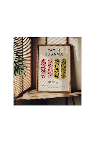 Yayoi Kusama Çerçevesiz Poster, Modern Dekoratif Çerçevesiz Poster, Tablo, Yayoikusama-13, 40 X 50