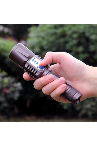 Baretta Brs18 Oto Şarjlı T6 Led 3000 Lümen El Feneri Çok Renkli