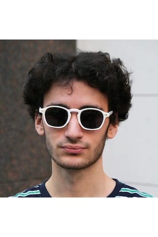 Rafael Beyaz Unisex Güneş Gözlüğü