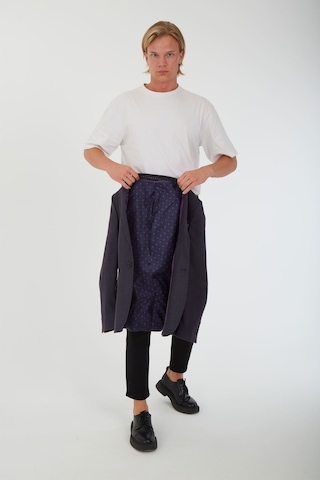 Sposo G-211 Dar Kalıp Desenli Füme Erkek Blazer Ceket Füme