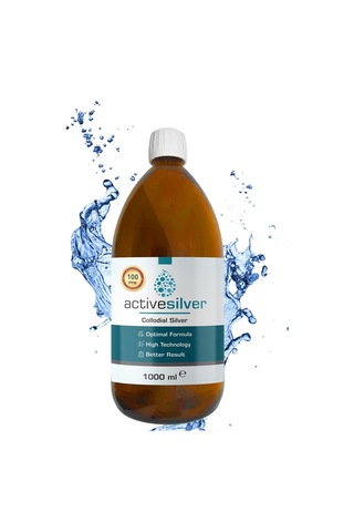 Active Silver 100 PPM Kolloidal Gümüş Suyu 1 L