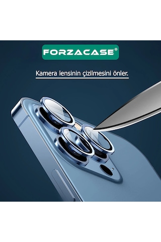 Forzacase Samsung Galaxy S26 Ultra İle Uyumlu Kamera Camı Lens Koruyucu Halka Seti - Fc381 Siyah
