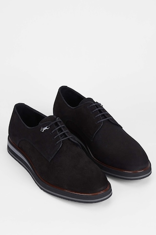 Tamer Tanca Erkek Hakiki Deri Siyah Nubuk Casual Ayakkabı 183 25402 Erk Ayk Sk22/23 Syh Nbk/bsk Nbk Siyah