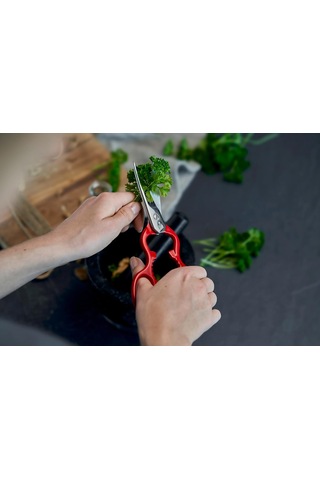 Zwilling Kitchen Shears Çok Amaçlı Makas, Paslanmaz Çelik, Kırmız