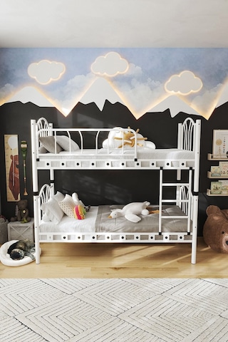 Argimo Argimo Ranza Bella 90 x 190 CM Genç Çocuk Yatak Odası Metal Ranza ve Karyola