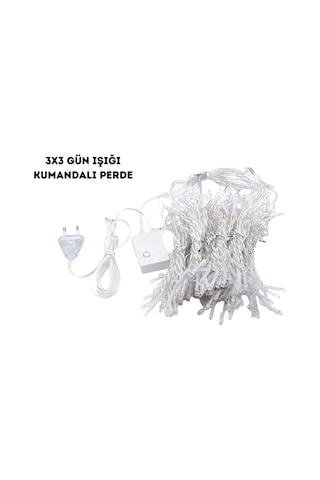 Mey İthalat 3x3 Günışığı Kumandalı Perde Beyaz