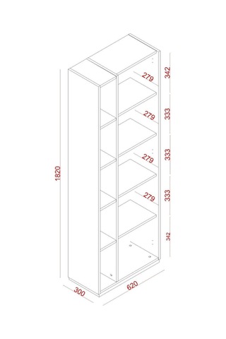 Meltem Kids Nove Genç Odası Kitaplık
