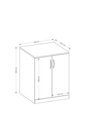 Fara Bulaşık Makinesi - Çamaşır Makinesi Alt Dolabı - 70 Cm Beyaz