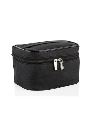 Captain Seyahat Makyaj Çok Fonksiyonlu Kozmetik Çantası Kumaş 200 Siyah