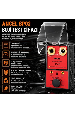 Ancel Sp02 Profesyonel Buji Test Cihazı