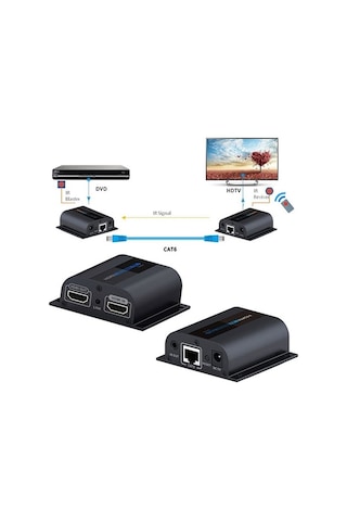 S-Link Swapp Sw-Hdex60 Rj45 To Hdmı Extender Cat6 50M Uzatıcı