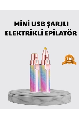 Mini Yüz Ve Kaş Epilatörü 8000 Rpm Güçlü Motor Ve Paslanmaz Çelik Başlık