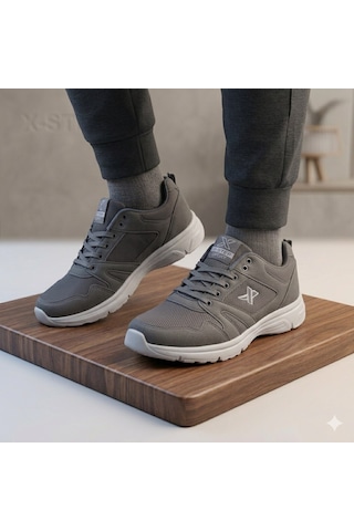 Xstep Unisex 36-47 Numara Arası Rahat Günlük Tekstil Spor Ayakkabı Füme