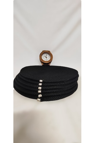 Kordon İpten Siyah 6lı Supla Takımı Siyah