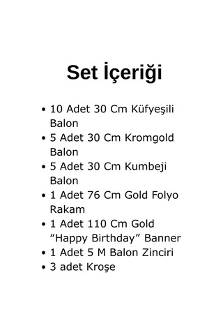 0 Yaş Retro Krom Gold Küf Yeşili Kum Beji Balon Happy Birthday Banner Gold Rakam Doğum Günü Süsleme Çok Renkli