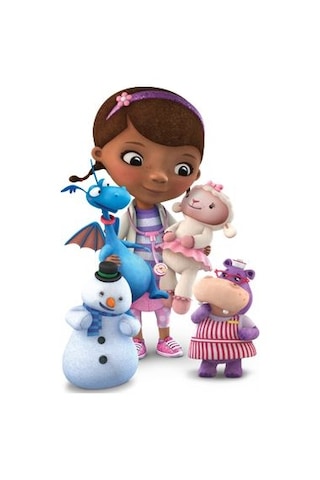 Dc Mcstuffins Yenilebilir Kağıda Resimli Pasta Dekoru Bas...
