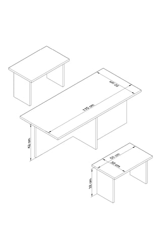 Novi Orta Sehpa , Servis , Zigon Sehpa Traverten Mermer Desen...