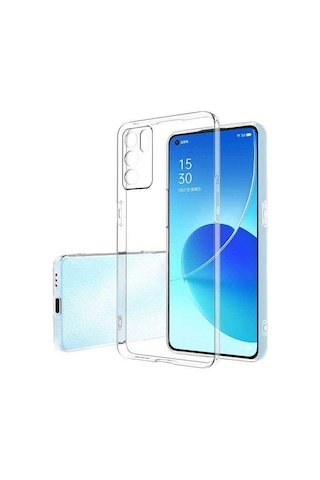 Oppo Reno 6 Kapak Kamera Korumalı Süper Silikon Kapak