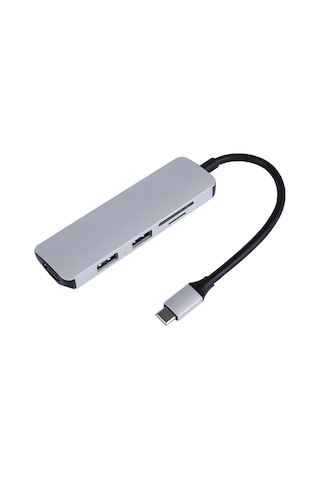 Smartgift 5 Port USB Hub Type-C bilgisayar girişli HDMI Çoklayıcı Adaptör
