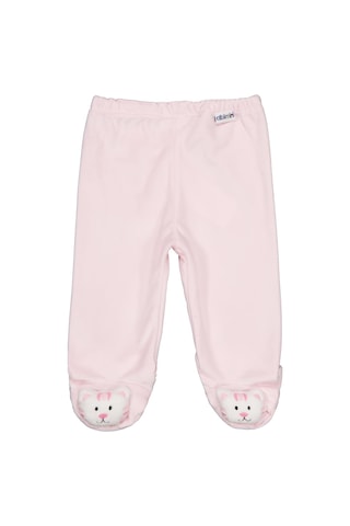 Albimini Civil Baby Düz velboa Patikli Tek Alt Bebe - Pembe