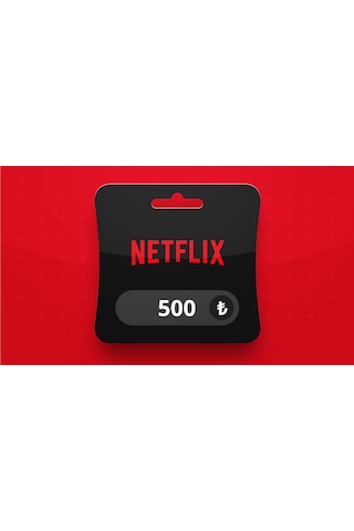 Netflix 500 Tl Dijital Hediye Kartı Gift Card