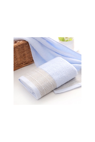 Xiyyadms "3 Parça Pamuk Havlu Seti - 1 Banyo + 2 Yüz Havlusu, Yüksek Emici, Konforlu, Paketli" Diğer