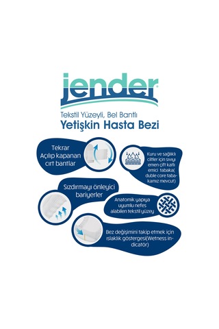 Jender Bel Bantlı Hasta Bezi Small 30'lu 4 Paket S