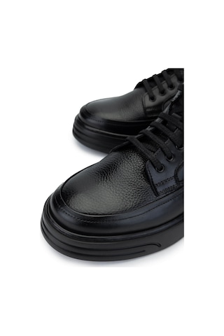 Tamer Tanca Erkek Hakiki Deri Siyah Casual Bot 537 3418 Erk Bot Sk24-25 Syh Dr/syh Fltr Siyah