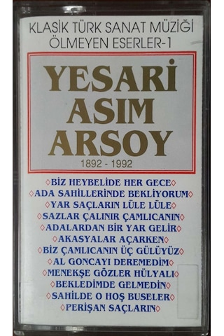 Plak Değildir Kaset Tir Klasik Türk Sanat Müziği Ölmeyen Eserle