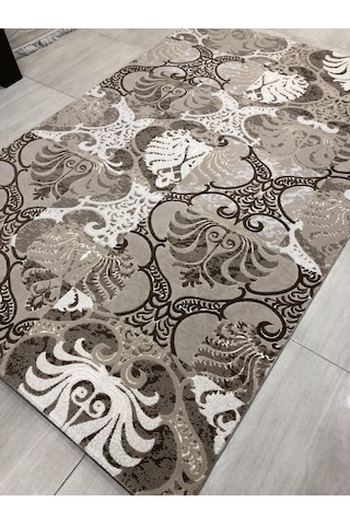 Saray Halı Sembol 12442 R 150X230 Krem Kahve Temiz Hava 4 M2 Halı