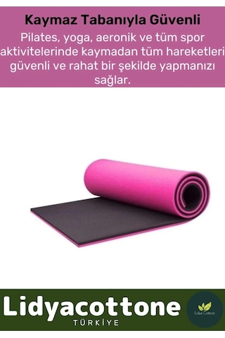 Yoga Meditasyon Minderi 10mm Mat Özel Konfor Modeli Çift Taraflı Kaymaz Silinebilir Çok Renkli