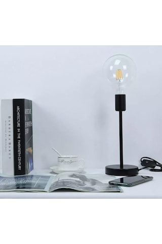 SimaAvize Modern Abajur Siyah