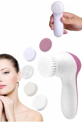 Cilt Temizleme Ve Masaj Aleti 5 Başlıklı Akne Ve Sivilce Önleyici Mh-hs9948-0568