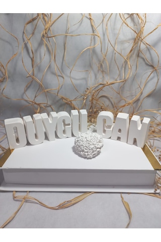 Büyük Boy Boyanabilir Alçı Harfler, Ev&ofis Dekoratif Hediyelik Obje İsim,ünvan Minumum 10 Adet 5x 2.5
