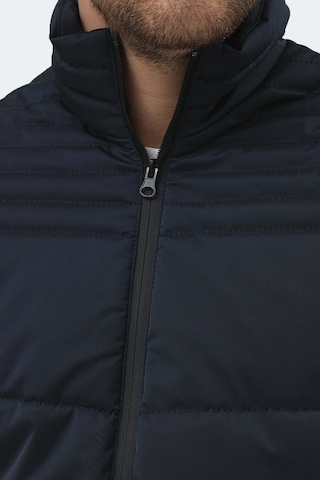 Slazenger Blanco Erkek Dik Yaka Slim Fit Lacivert Mont & Kaban Lacivert